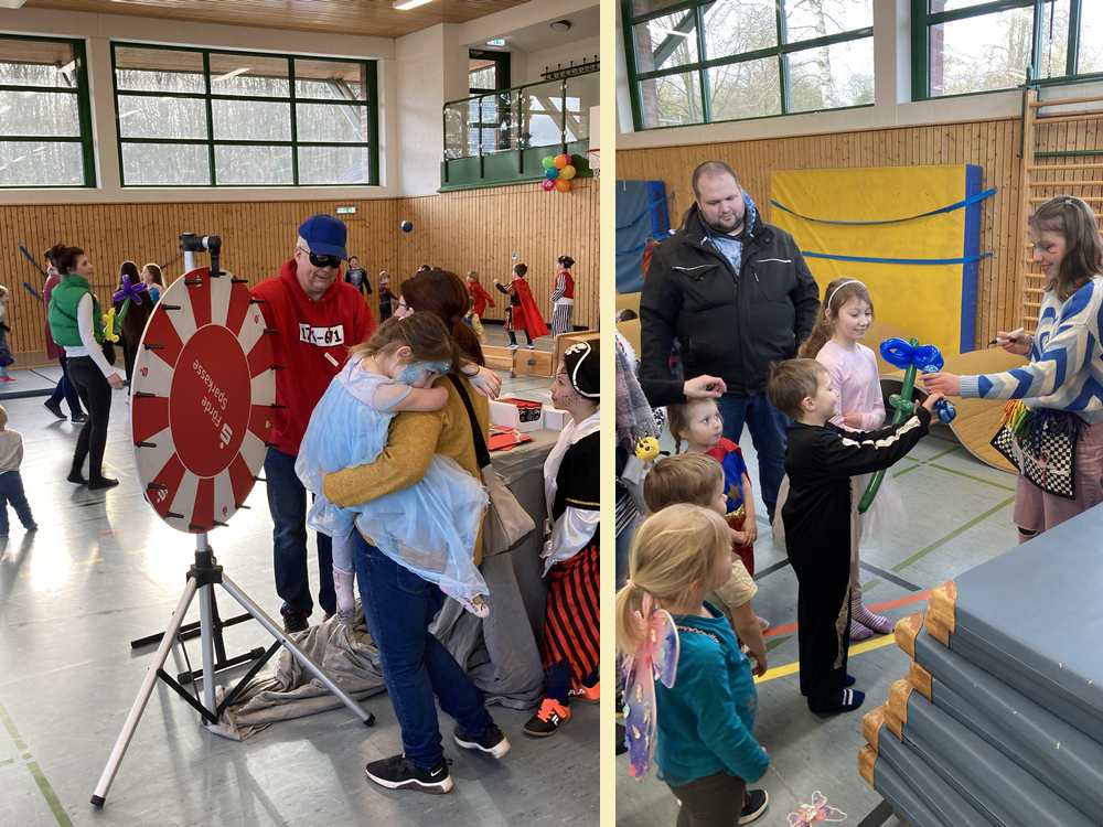 Sportfest mit Verkleidung