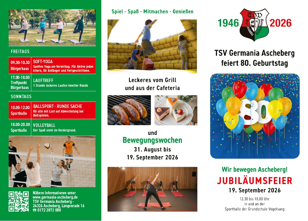 Programm Jubilaeumsfeier